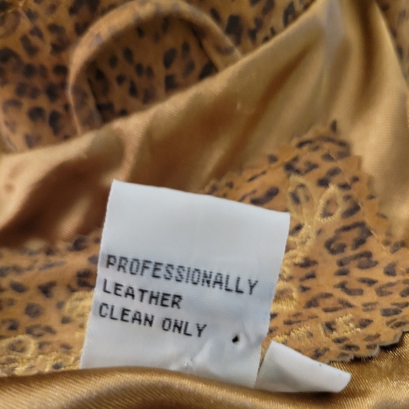 LAL leather leopard swing blazer 2X - Picture 5 of 11